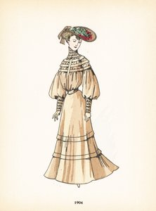 Ladies fashion, 1904 by French School