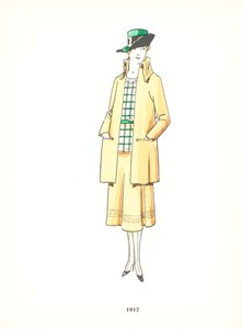 Ladies fashion, 1917 by French School