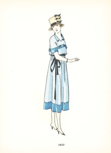 Ladies fashion, 1917 by French School