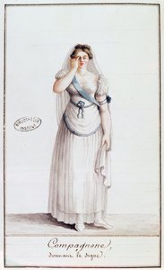 Lady Freemason Giving a Sign, 1805 by French School