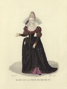 Lady of the court of Henry IV of France by French School