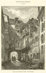 The Former Convent of the Carmelites, in Rennes (engraving) by French School