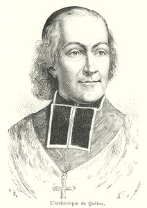 Archbishop of Quelen (engraving) by French School