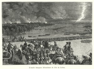 The French Army Emerging from the Island of Lobau by French School