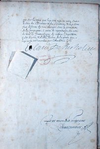 Last Page of the Statutes of the French Academy by French School