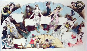 Layout illustrations for an article on women