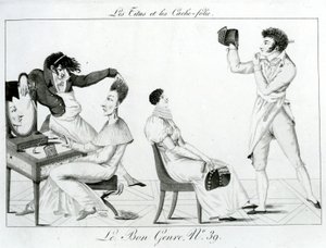 Le Bon Genre - Les Titus et les caches-folie, 1812 by French School