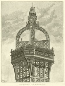 The Campanile and the Lighthouse of the Eiffel Tower by French School