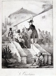 The Charlatan (Miracle Product Seller) by French School