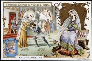 Le Cid by Pierre Corneille - Liebig chromolithography, 19th century by French School