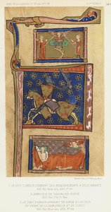 The God of Love Giving Teachings to Two Lovers, Coat of Arms of a Knight Poet, The God of Love Appears in a Dream to the Author of the Debate of the Damsel and the Clerk by French School