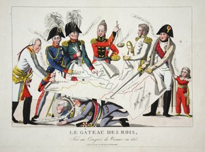 Le Gateau des Rois, Tire au Congres de Vienne en 1815 by French School