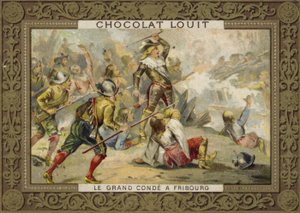 Le Grand Conde at the Battle of Freiburg, 1644 by French School