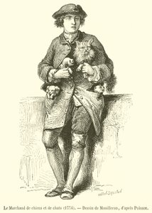 The Dog and Cat Merchant by French School