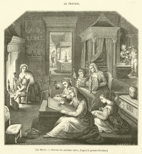 The Morning, Sixteenth Century Engraving by French School