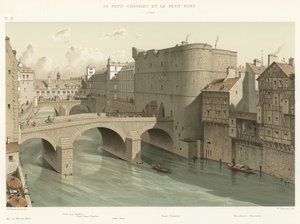 The Petit-Châtelet and Petit-Pont, 1780 by French School