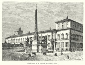 The Quirinal and the Monte Cavallo Fountain (engraving)