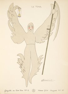 Time, from a Collection of Fashion Plates by French School