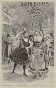 Theatre Illustrated, The Daughter of Mme Angot, operetta by M Ch Lecocq, performed at the Eden Theatre, The Dispute