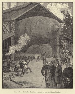 The Balloon La France Returning to the Park of Chalais-Meudon