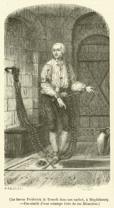 Baron Frederick de Trenck in his dungeon, in Magdeburg by French School