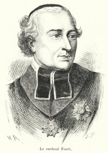 Cardinal Fesch (engraving) by French School