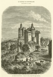 Montbeliard Castle (engraving) by French School
