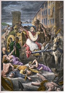 The Devotion of the Bishop of Marseille, Henri Francois Xavier de Belsunce Castelmoron, during the Plague of Marseille in 1720-1721 by French School