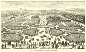 The Tuileries Garden in 1680; after Perelle by French School