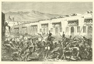 Mardi Gras in Arequipa (engraving) by French School