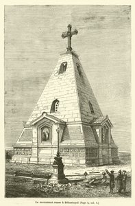 The Russian Monument in Sevastopol (engraving) by French School