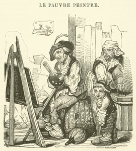 The Poor Painter by French School