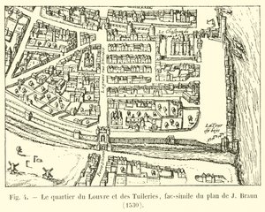 The Louvre and Tuileries District, Facsimile of J. Braun