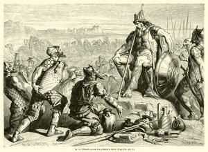 The king of Hamath sends gifts to David by French School