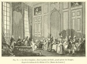 English tea, at the Prince of Conti