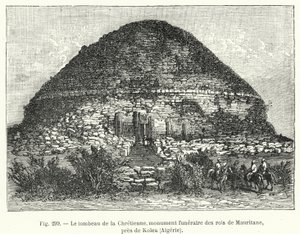 The Tomb of the Christian Woman, Funerary Monument of the Kings of Mauritania, near Kolea, Algeria by French School