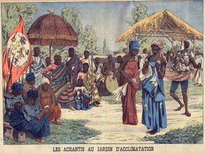 Les Ashantis (Achanti or Asante) du Ghana au jardin d