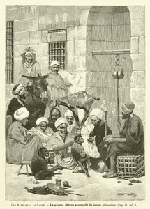 The Acrobats in Cairo (engraving) by French School