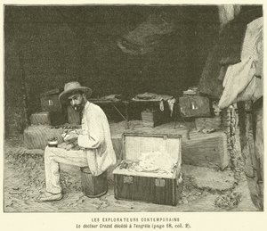 Contemporary Explorers (engraving) by French School