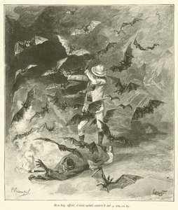 The Caves of Tham-Tai (engraving) by French School