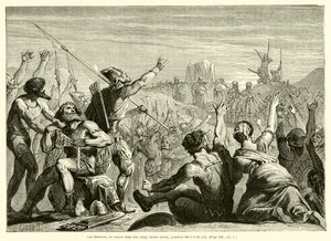 The Israelites, Seeing the Holy Ark in Their Camp, Shout for Joy