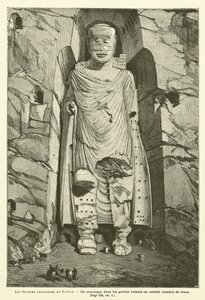 The Colossal Statues of Bamian (engraving) by French School
