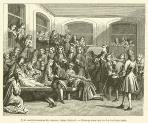 The Convulsionaries of the Saint-Medard Cemetery (engraving) by French School