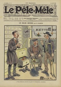 The Clever One-Legged. Illustration for Le Pele-Mele by French School