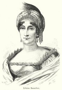Letitia Ramolini (engraving) by French School