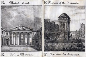 Letter E and F: School of Medicine and the Fountain of the Innocents