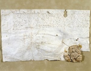 Letter signed by Henri IV, instituting Dinan as Presidial after the city was returned to him by French School