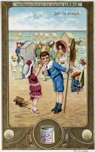 Beach Game of Children by French School