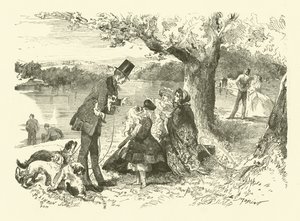 Life in England: Dog Seller in Hyde Park by French School