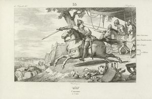 Lothair of France leads his army in an attack on the Holy Roman Emperor